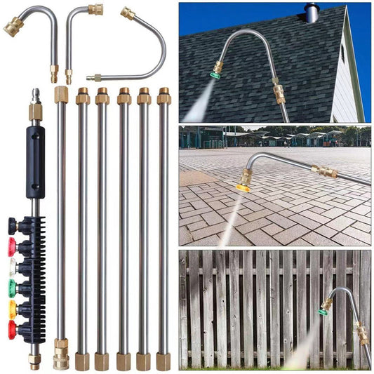 🧺🚿 Prodloužte dosah – Sada prodlužovací tyče pro vysokotlaký čistič 4000PSI – platba na dobírku 💦🔧