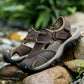 🚶‍♂️👞 Pánské letní sandály s uzavřenou špičkou – na suchý zip, prodyšné a pohodlné | Na každodenní nošení, na cestování☀️✨