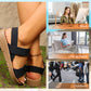 👡 Dámské protiskluzové sandály pro volný čas – široké elastické pásky, polstrované, prodyšné ☀️✨🏖️