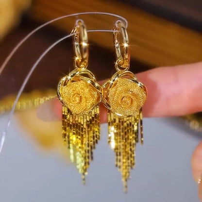 🌹 Dámské náušnice Golden Rose – univerzální, elegantní, s dlouhotrvajícím leskem ✨🎁