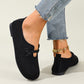 👞 Pohodlné nazouvací balerínky z imitace semiše – Měkká podšívka, prodyšné & stylové✨