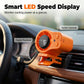 🚗 Užijte si chladnou jízdu – Přenosný automobilový ventilátor s LED displejem a držákem na ventilaci (2v1) – platba na dobírku 💨