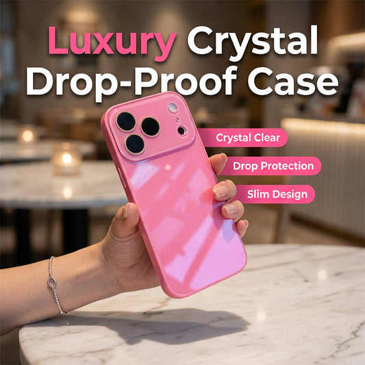 📢📢40% OFF !! ⏰Simple & Elegant Full-Coverage Phone Case – Crystal Clear Glossy Finish – Slim Drop-Proof Protection – Anti-Yellowing Silicone Cover 🛡️