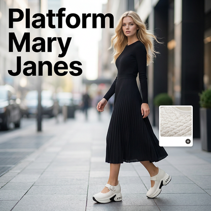 👡 Prodyšné pletené Mary Jane na platformě – Skladem & platba na dobírku 💨✨