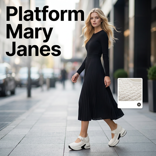 👡 Prodyšné pletené Mary Jane na platformě – Skladem & platba na dobírku 💨✨