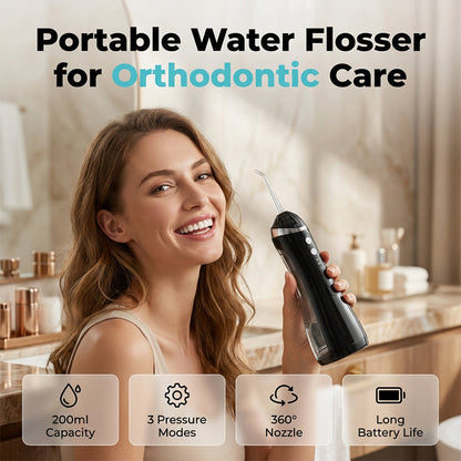 🦷 Přenosný bezdrátový zubní irigátor se 3 režimy – Skladem & platba na dobírku 💧✨