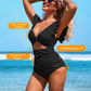 Nejprodávanější dámské sexy jednodílné plavky s odhalenými zády – hluboký V‑výstřih, přední zkrucení, lichotivý střih, elegantní design bez zad