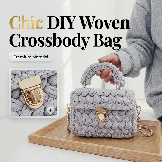 🧶 Kompletní sada na háčkování tašky – Skladem & platba na dobírku 👜✨