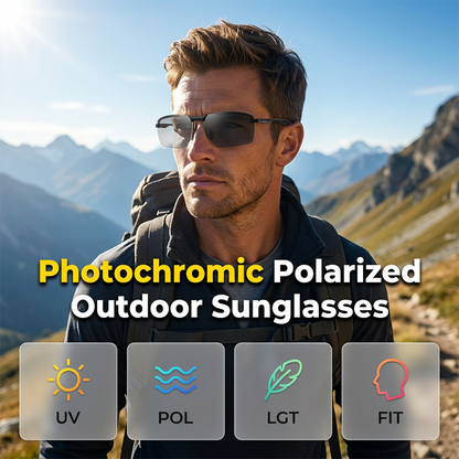 Venkovní fotochromatické polarizační sluneční brýle