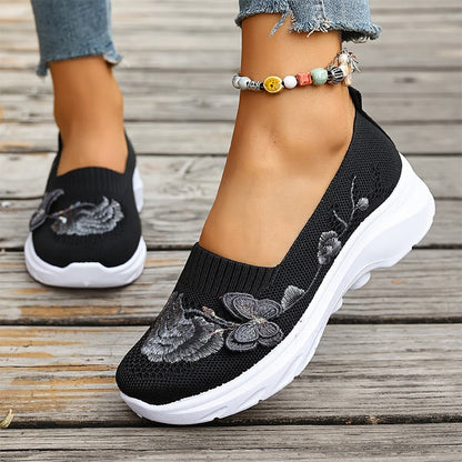 👟 Dámské prodyšné ortopedické slip-on boty Flyknit – Skladem & platba na dobírku 🌬️🦶