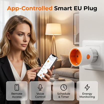 Ovládejte svou domácnost – Miniaturní chytrá bezdrátová EU zásuvka – pro inteligentní domácnosti – platba na dobírku 📱✨