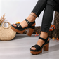 Zvyšte svou výšku – Dámské sandály s tlustým podpatkem a platformou – platba na dobírku 👡✨