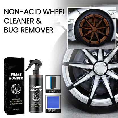 🧽 Odstraňte rez a brzdový prach – Neacidní čistič kol s houbou a hadříkem – platba na dobírku 🚗✨