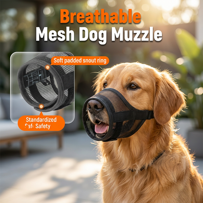🐕 Chraňte svého psa – Prodyšný síťovaný náhubek pro psy proti kousání a žvýkání – platba na dobírku 🌬️
