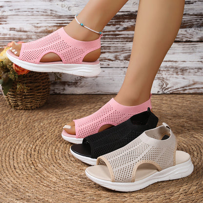 👡 Kráčejte v prodyšném pohodlí – Dámské prodyšné síťované sandály s polstrovanou stélkou – platba na dobírku 💨