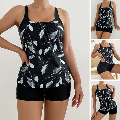 👙 Zvýrazněte své křivky – Dámské dvoudílné potiskované plavky s vysokým pasem a kontrolou břicha – platba na dobírku ✨