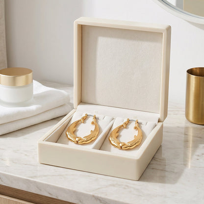 Gold Dolphin Hoop Earrings for Women