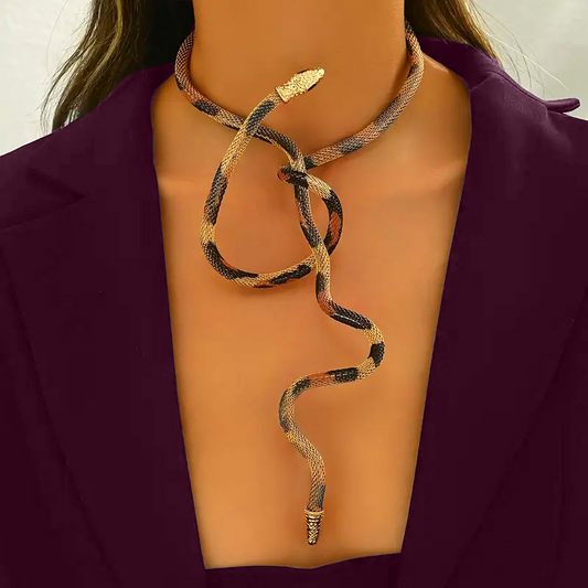 🐍 Stylujte si ho po svém – Víceúčelový pružný hadí náhrdelník – platba na dobírku ✨