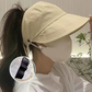 🌞 Udržujte chlad a ochranu – Široká polokapelová sluneční čepice s háčkem na masku – platba na dobírku 🧢