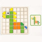 🧩 Rozvíjejte kognitivní dovednosti – Dřevěné puzzle s barevnými zvířecími vzory – platba na dobírku 🦁️✨