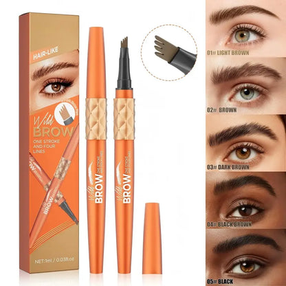 👁️ Kreslete přirozené obočí snadno – Voděodolná čtyřhrotá tekutá tužka na obočí – platba na dobírku ✨