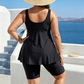 Nejprodávanější dámský dvoudílný tankini set – na zmenšení břicha, áčkový střih, dětské šortky, velikosti 1XL–6XL