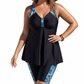 Nejprodávanější dámský dvoudílný tankini set – na zmenšení břicha, áčkový střih, dětské šortky, velikosti 1XL–6XL