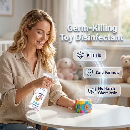 🧸 Udržujte hru bezpečnou – Antibakteriální dezinfekční prostředek na hračky (bez oplachování, bezpečný) – platba na dobírku 🛡️✨