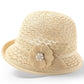 🌞 Zůstaňte elegantní a chráněná – Elegantní vintage kbelíkový klobouk s perlovým akcentem – platba na dobírku 🧢