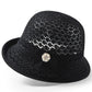 🌞 Zůstaňte elegantní a chráněná – Elegantní vintage kbelíkový klobouk s perlovým akcentem – platba na dobírku 🧢