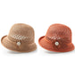 🌞 Zůstaňte elegantní a chráněná – Elegantní vintage kbelíkový klobouk s perlovým akcentem – platba na dobírku 🧢