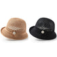 🌞 Zůstaňte elegantní a chráněná – Elegantní vintage kbelíkový klobouk s perlovým akcentem – platba na dobírku 🧢