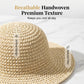 🌞 Zůstaňte stylová a chráněná – Stylový skládací slaměný klobouk se širokou krempou na léto – platba na dobírku 🧢✨