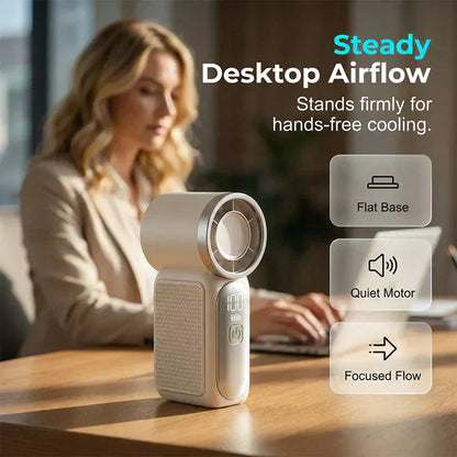 ❄️ Snadno porazte horko – Mini ruční ventilátor s LED displejem a 6 rychlostmi – Platba na dobírku 💨😍