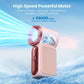 ❄️ Snadno porazte horko – Mini ruční ventilátor s LED displejem a 6 rychlostmi – Platba na dobírku 💨😍