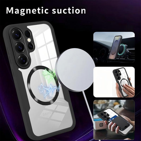 Nejprodávanější magnetické obrněné pouzdro na telefon – celoplošné krytí, nárazuvzdorné hrany, magnetické vyrovnání, zvýšená ochrana fotoaparátu, průhledná zadní strana