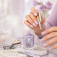 💅 Aurora zrcadlový lak na nehty – Zpevňuje křehké nehty, rychleschnoucí formule (bez UV lampy), lesklý fialový duhový lesk, dlouhotrvající a neodlupující se🌈