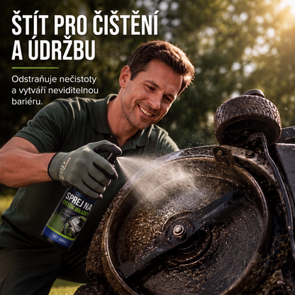 💦 Sprej na čištění sekaček Silné odstraňování trávy a mastnoty Silně rozpouštěcí formule – Rozlučte se s nánosy trávy