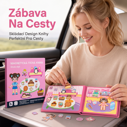 🧩 NYNÍ SLEVA 50 %! 🧒 Dětská magnetická tichá kniha – skládací puzzle scény, magnetická a vzdělávací – podporuje kreativitu a učení u chlapců i dívek ✨