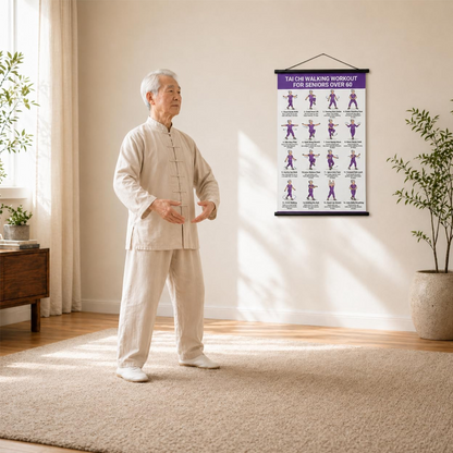 🧘 Tai Chi plakát Jasné obrázky – Rozlučte se s nejasnými pohyby