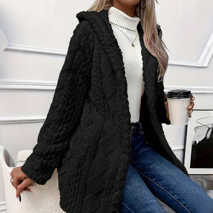✨ Veste boutonnée à capuche pour femme 🧥