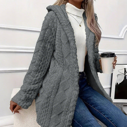 ✨ Veste boutonnée à capuche pour femme 🧥