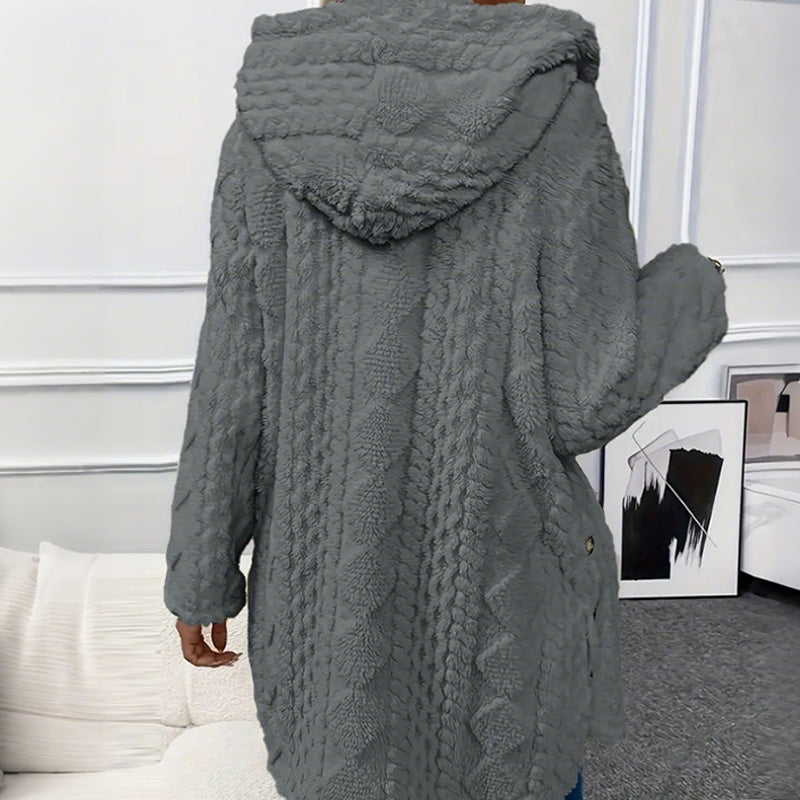 ✨ Veste boutonnée à capuche pour femme 🧥