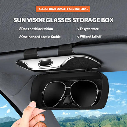 👓 Auto All-Inclusive Sluneční Clona Úložný Box na Brýle