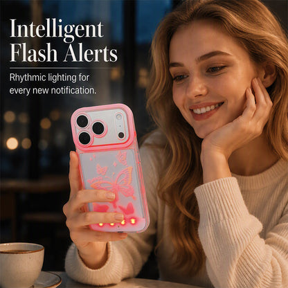 ✨ Pouzdro na telefon s motýlkem a LED osvětlením