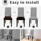 Universal Stretch One-Piece Chair Cover
