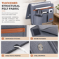 Minimalist Felt Bedside Organizer Bag Hanging Pocket Caddy for Student Dormitory Storage 1 Pack
