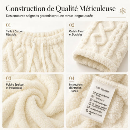 🔥Pantalons de détente décontractés pour femme doublés de flanelle chaude