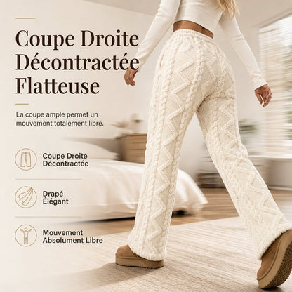 🔥Pantalons de détente décontractés pour femme doublés de flanelle chaude