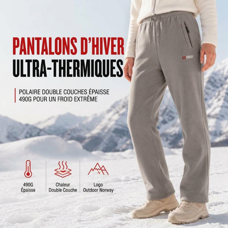 ❄️ Chaud et doux | Pantalon unisexe en polaire épaisse
